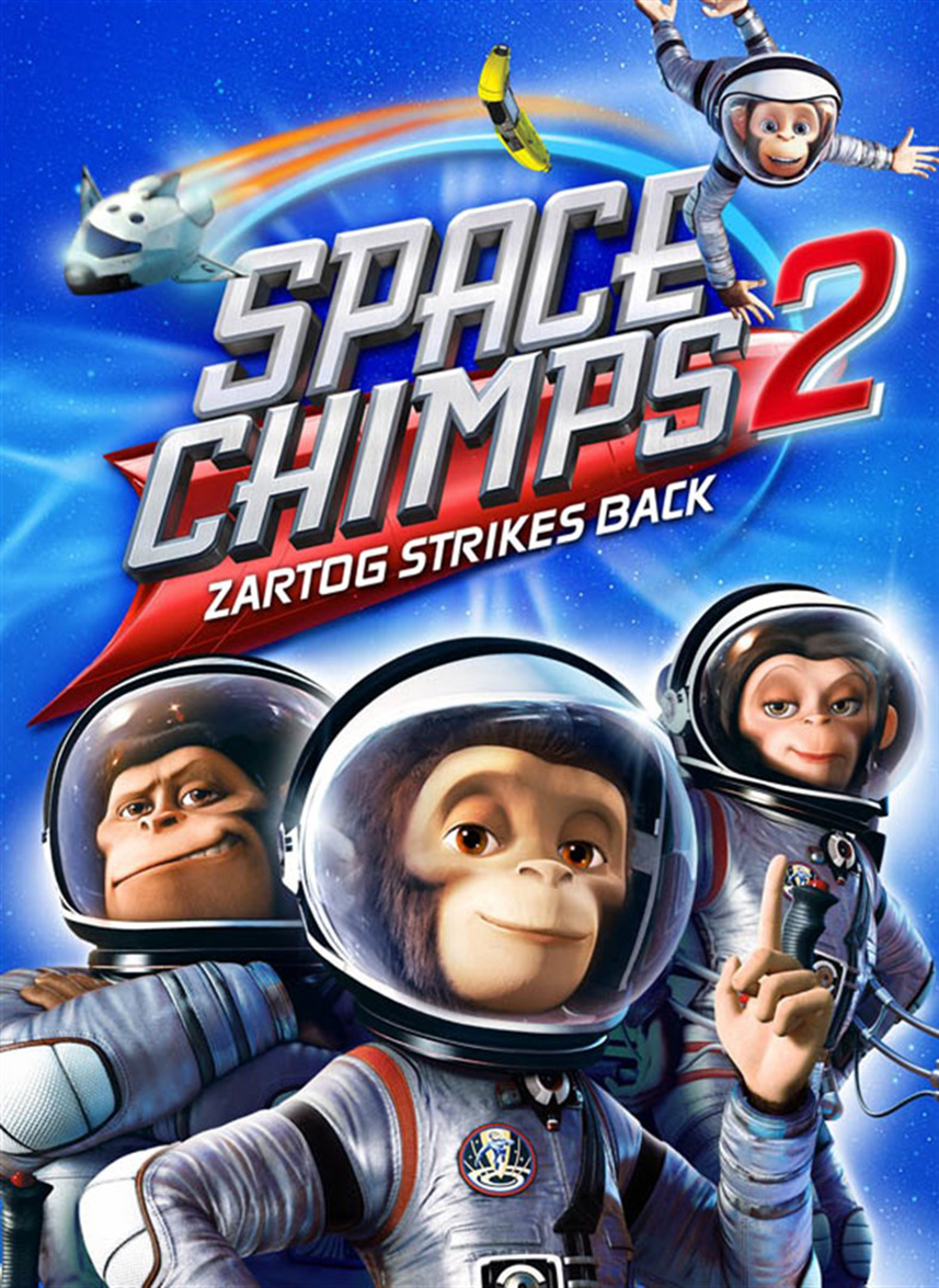 Space Chimps2 Grabación de personajes Killowat, El senador, Cometa y Titán